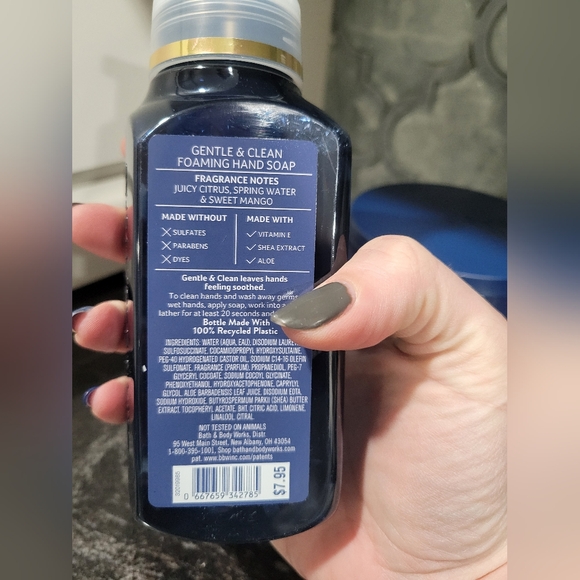 Bath And Body Works Midnight Blue Citrus Hand Soap and Candle Set - Picture 3 of 4